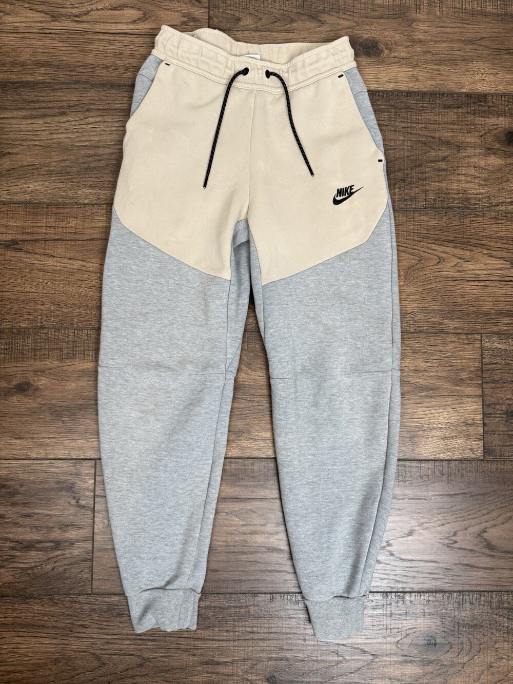 Nike Tech Fleece Pants Mens XS Sweatpants Joggers Gray Beige Tan CU4495-064